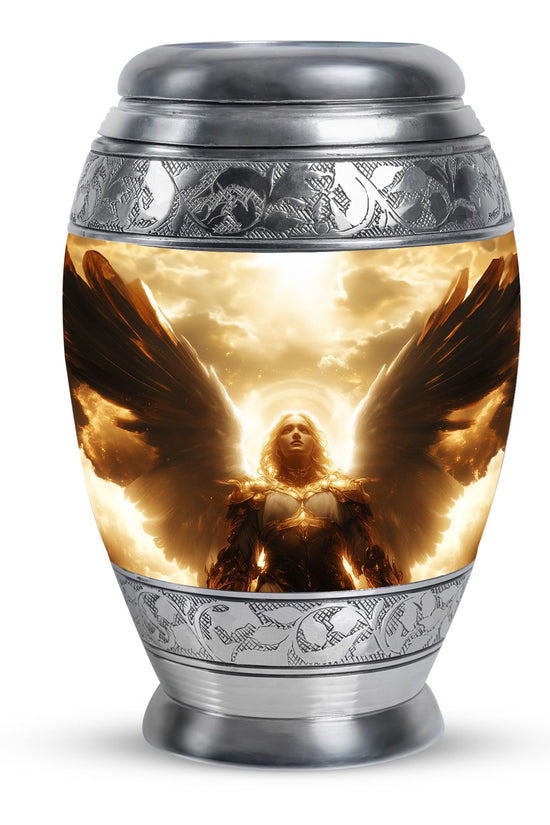 Golden Heaven Angel Cremation Urn - Divine Angel Cremation Urn For Adult Ashes