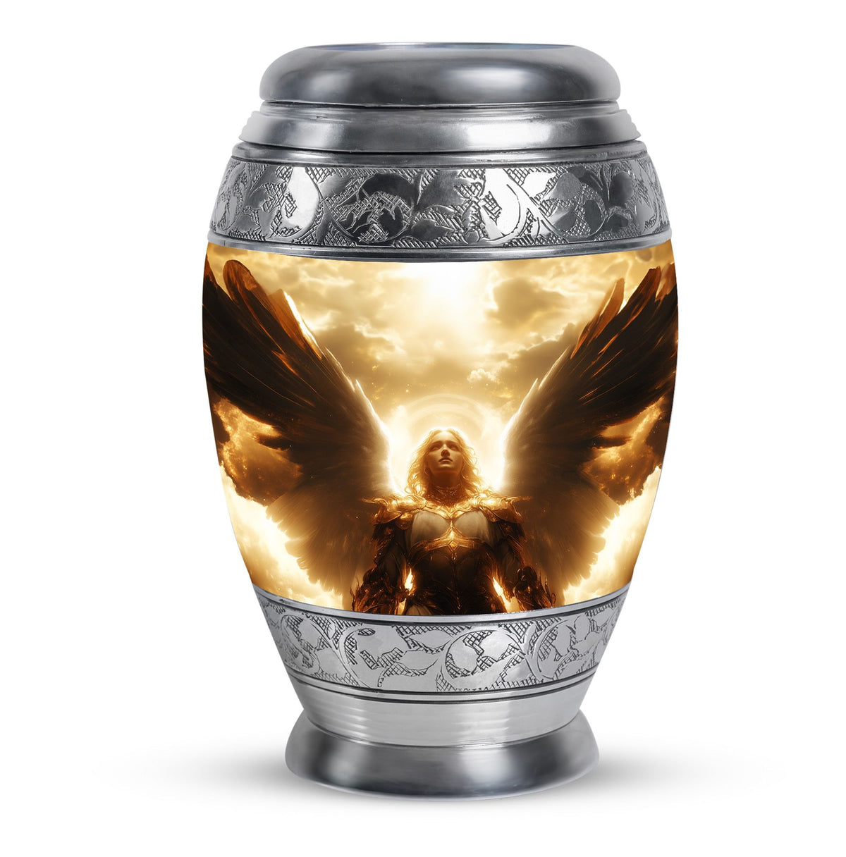 Golden Heaven Angel Cremation Urn - Divine Angel Cremation Urn For Adult Ashes
