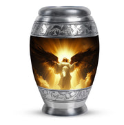 Spiritual Angel Funeral Urn - Golden Heaven Cremation Urn For Ashes
