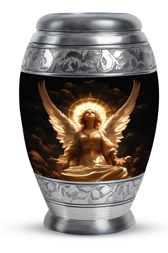 Divine Angle Funeral Urn - Peaceful Memorial Urn For Human Ashes