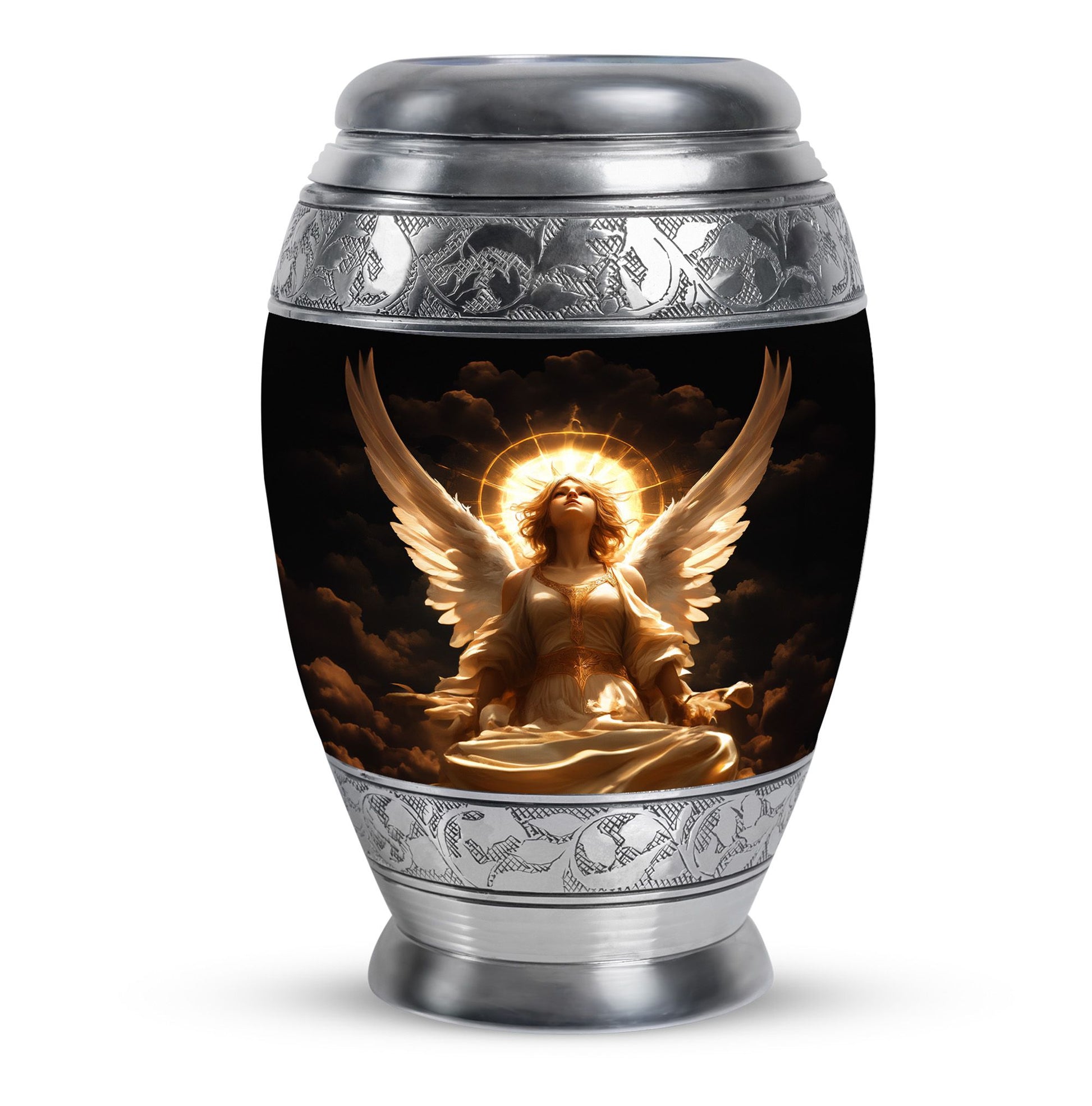 Divine Angle Funeral Urn - Peaceful Memorial Urn For Human Ashes