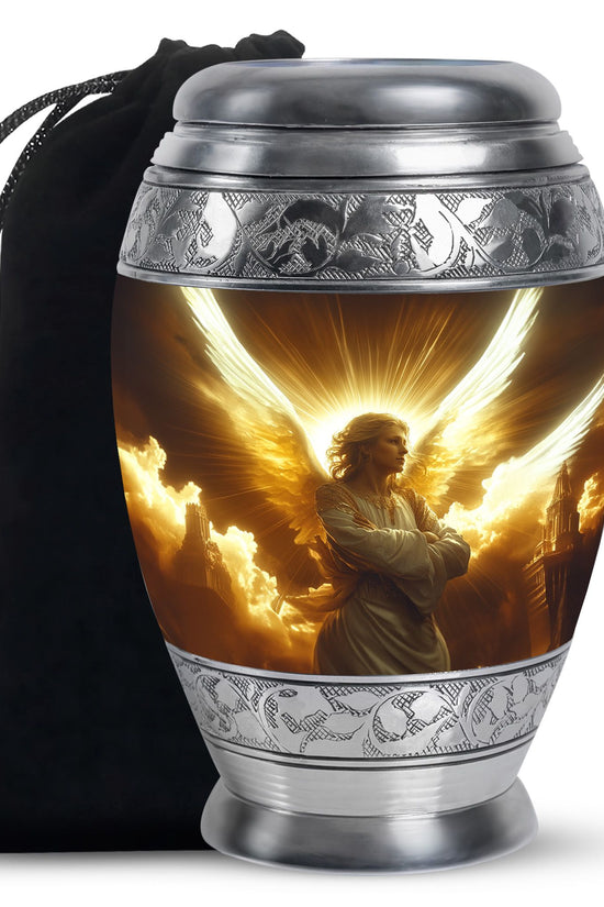 Angel Soul Memorial Urn - Peaceful Tribute of Light & Love Funeral Urn For Ashes