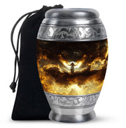 Guardian Angel Cremation Urn - Heavenly Glow Funeral Urn For Burial