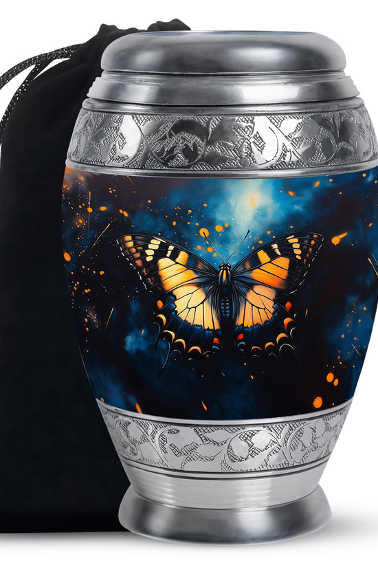 Monarch Butterfly Large Cremation Urn For Ashes For Adult Female