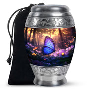 Blue Butterfly Cremation Urn For Ashes - Blue Butterfly Urn For Mom
