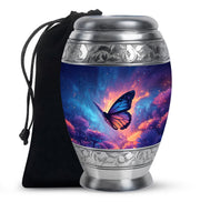 Cosmic Butterfly Cremation Urn - Memorial Urn for Mom or Dad
