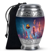 Butterfly Cremation Urn for Human Ashes - Dark Blue Memorial Urn