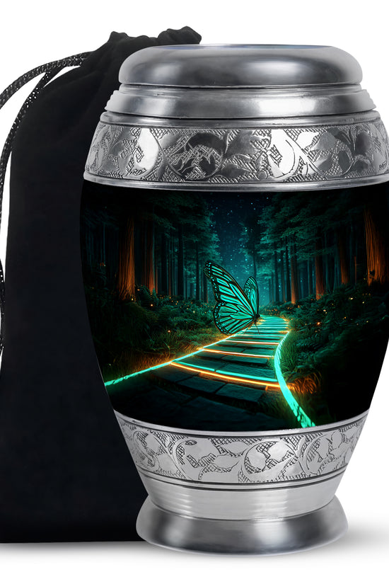 Neon Butterfly Cremation Urn - Forest Urns For Adult Human Ashes