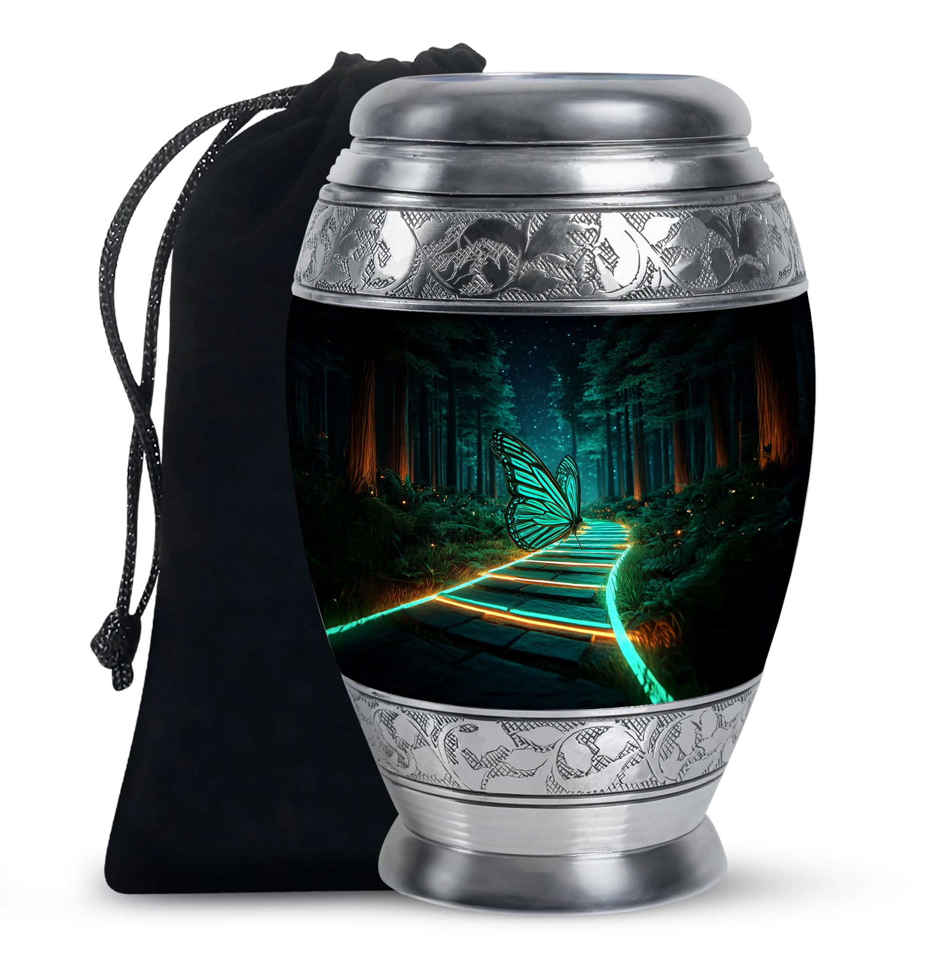 Neon Butterfly Cremation Urn - Forest Urns For Adult Human Ashes