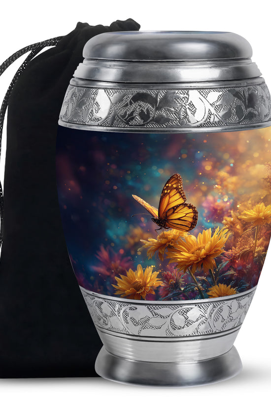 Beautiful Butterfly Cremation Urn - Decorative Urns For Mom Ashes