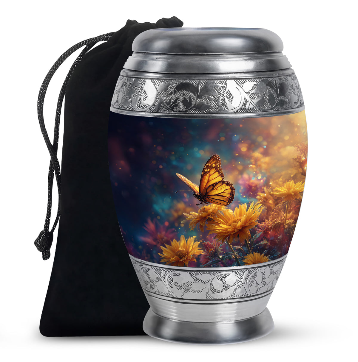 Beautiful Butterfly Cremation Urn - Decorative Urns For Mom Ashes
