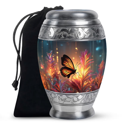 Monarch Butterfly Funeral Urn - Unique Decorative Container For Mom