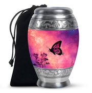 Pink Butterfly Funeral Urn - A Peaceful Tribute For Mom's Ashes