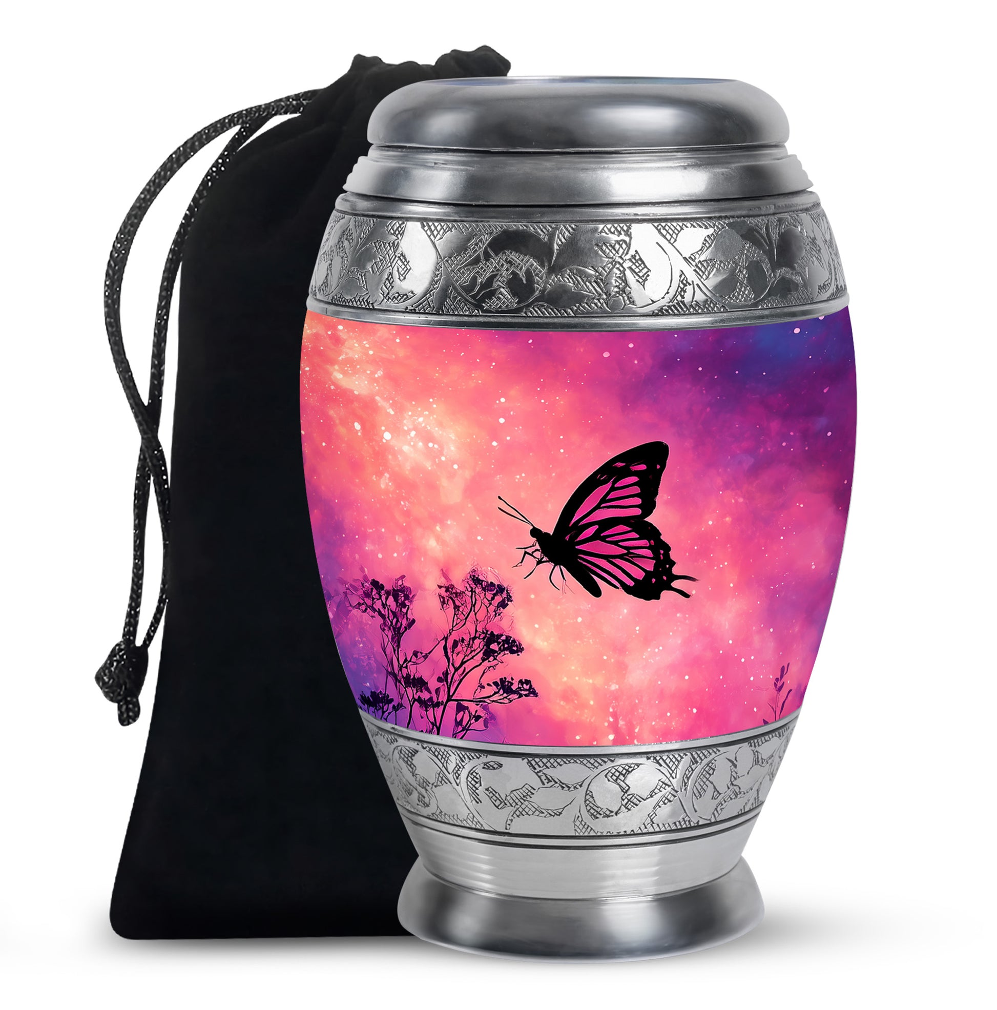 Pink Butterfly Funeral Urn - A Peaceful Tribute For Mom's Ashes
