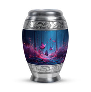 Personalized Refined Butterfly Cremation Urns - Blue 10-inch, 200 cu in - Karyliz