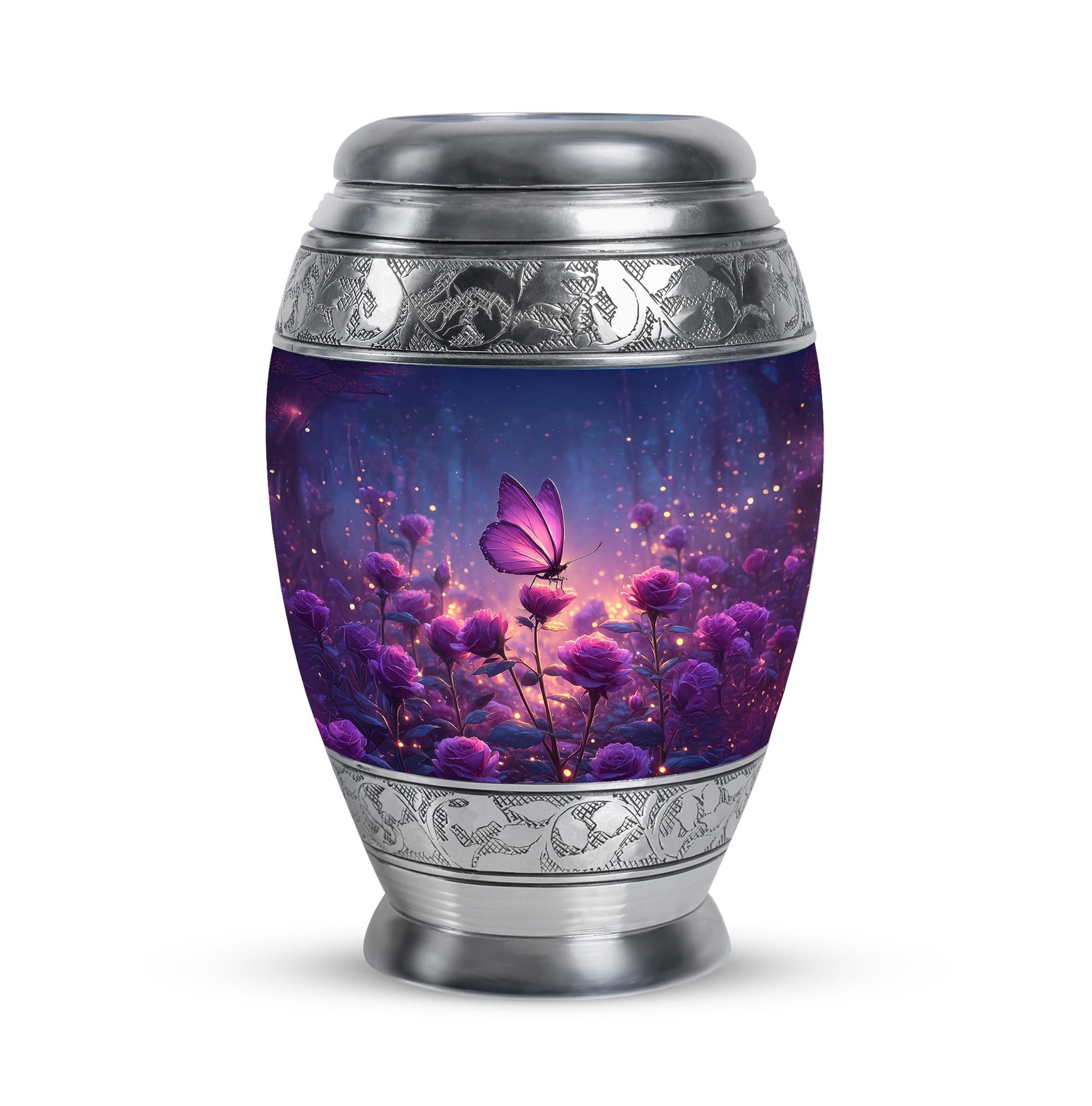 Blue Butterfly Cremation Urns - Enduring Journey 10-inch, 200 cu in - Yatskia