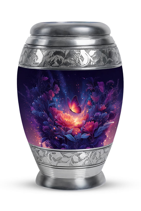 Personalized Blue Butterfly Cremation Urns for Ashes - Enchanting 10-inch - Yatskia