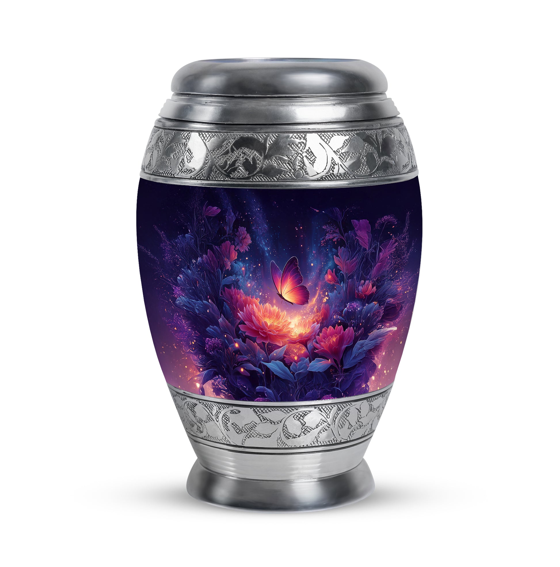 Personalized Blue Butterfly Cremation Urns for Ashes - Enchanting 10-inch - Yatskia