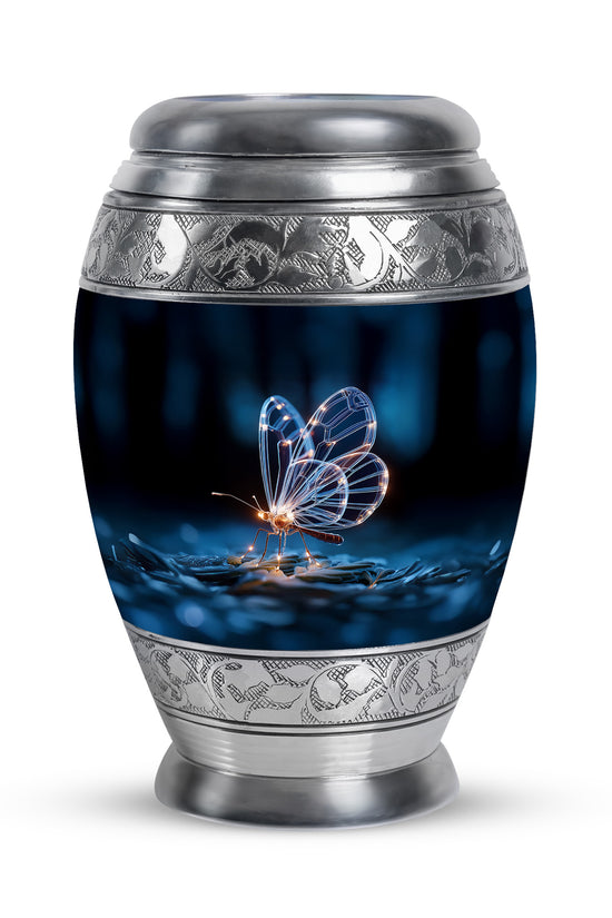 Sublime Butterfly Cremation Urns for Human Ashes - Black 10-inch - Yatskia