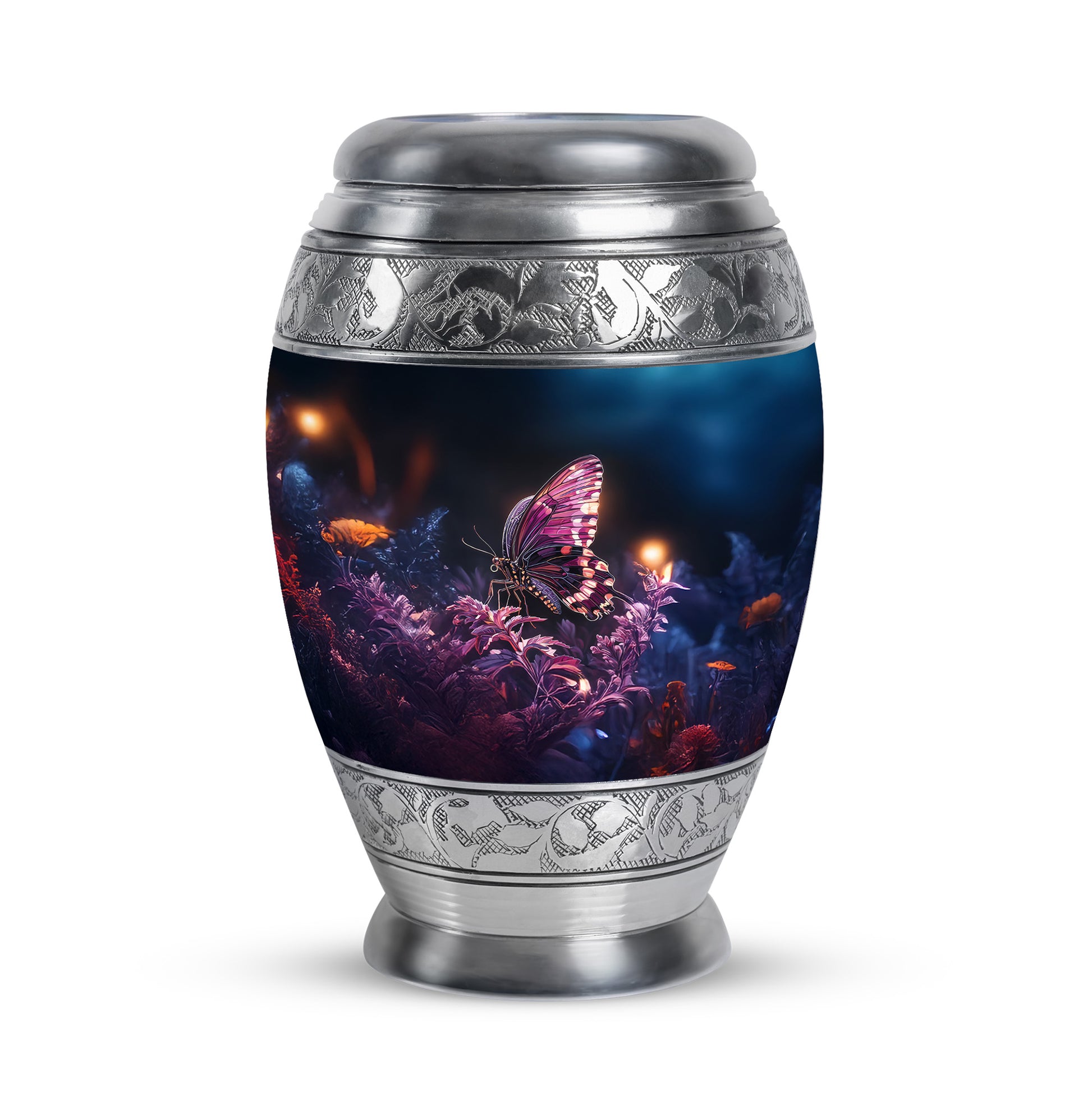 Black Butterfly Cremation Urns - Opulent Beacon 10-inch, 200 cu in - Yatskia