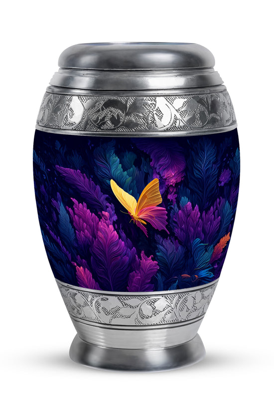Blessed Butterfly Cremation Urns for Human Ashes - Blue 10-inch - Yatskia