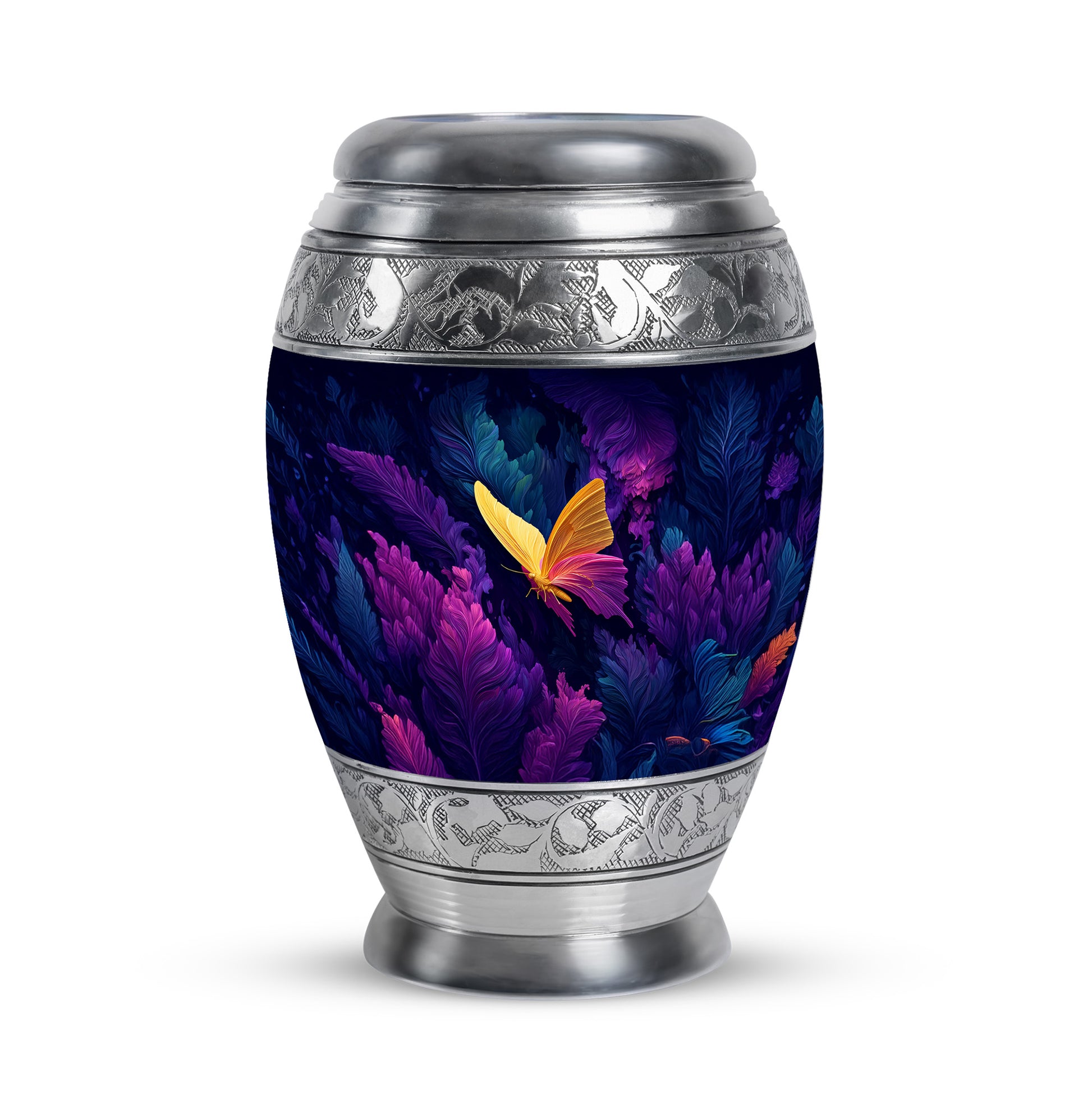Blessed Butterfly Cremation Urns for Human Ashes - Blue 10-inch - Yatskia
