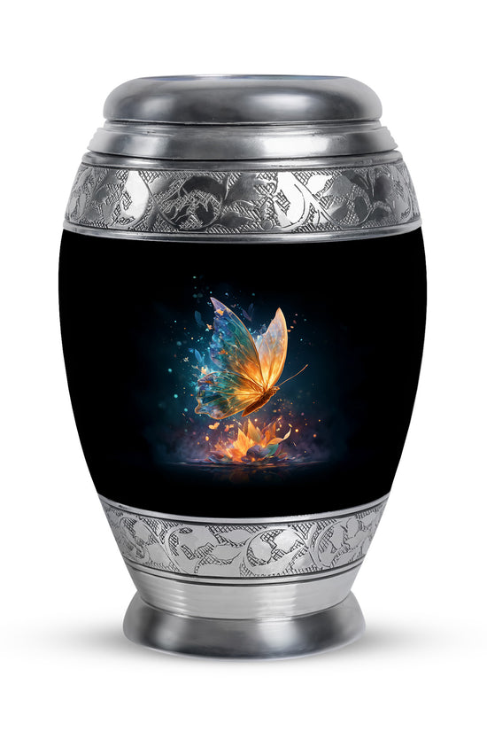 Personalized Black Butterfly Cremation Urns for Ashes - Captivating 10-inch - Yatskia