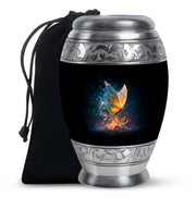 Glowing Butterfly Cremation Urn - Small Urn For Ashes For Women