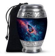 Blue Butterfly Cremation Urn - Small Urn For Ashes Keepsake Mom