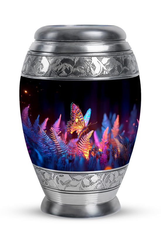 Personalized Magnificent Butterfly Cremation Urns - Black 10-inch, 200 cu in - Yatskia