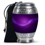 Personalized Purple Color Urn - Beautifully Handcrafted Urns For Ashes