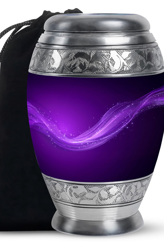Customized Purple Color Urn - Beautifully Crafted Custom Urn For Ashes