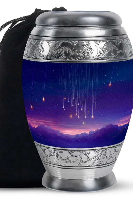 Night Shooting Stars Urn - Beautiful Handcrafted Urns For Women Ashes