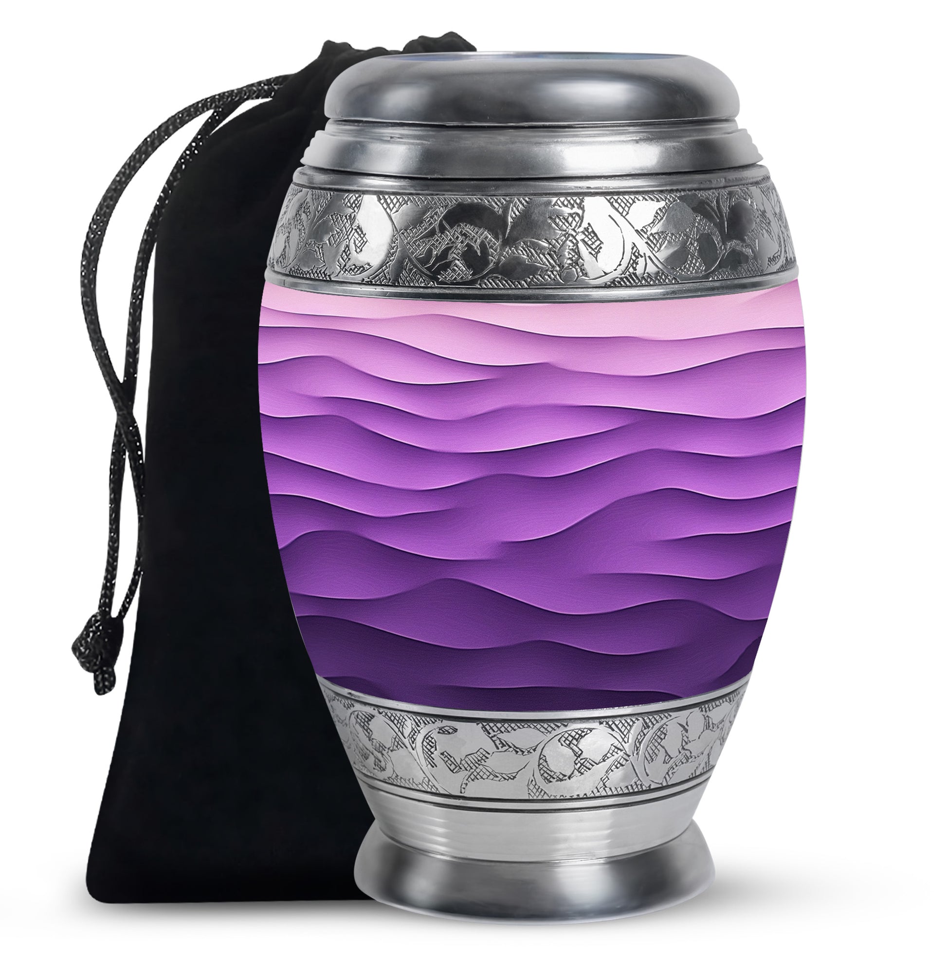 Premium Purple Cremation Urn – Personalized Decorative Urns for Ashes