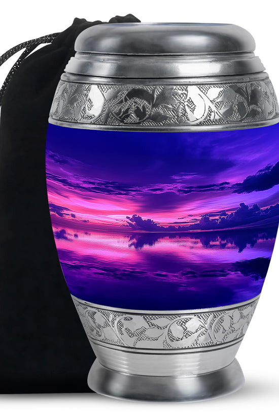 Beautiful Sunset Scenic Urn - Elegant Decorative Memorial Urns