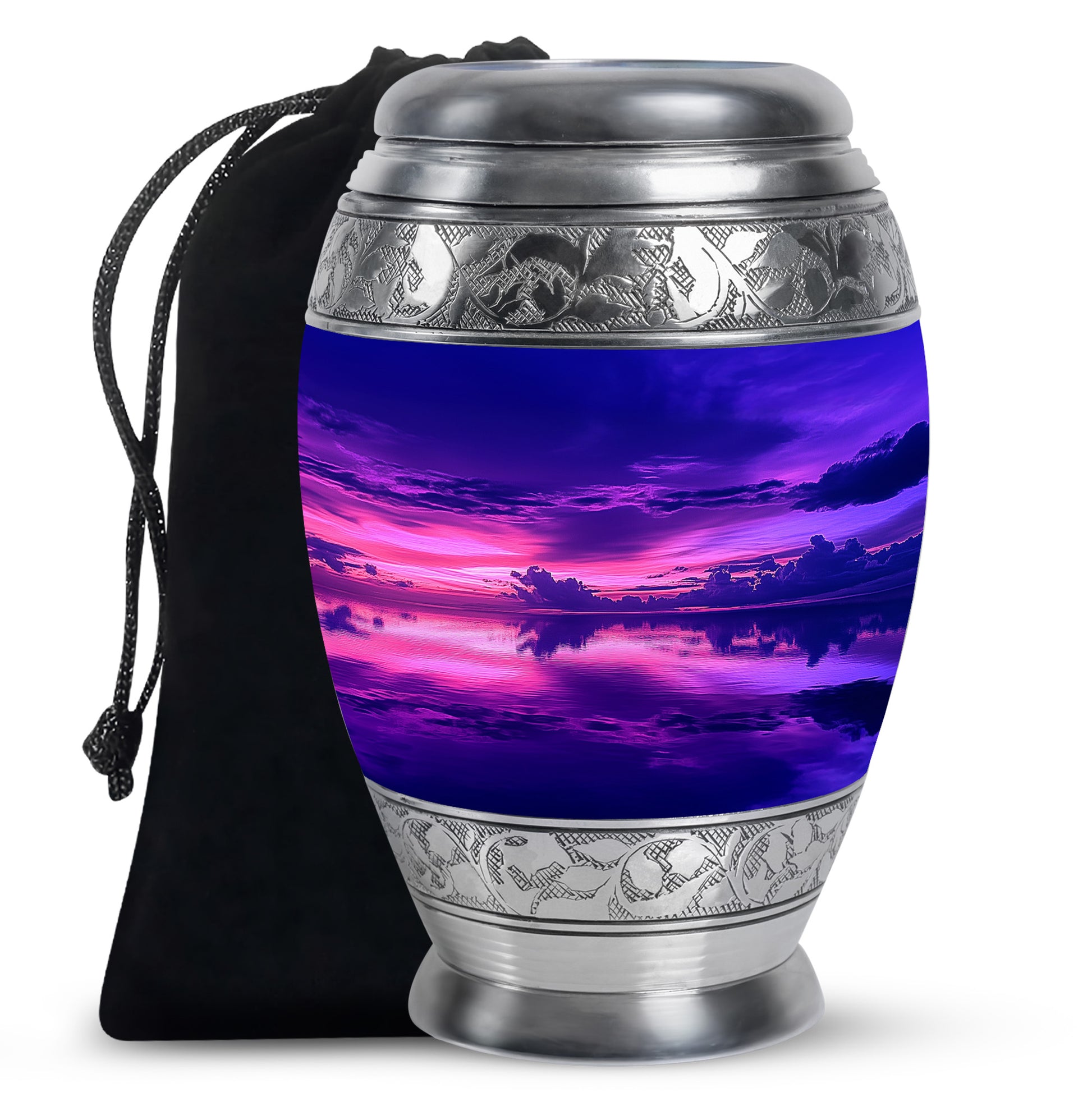 Beautiful Sunset Scenic Urn - Elegant Decorative Memorial Urns