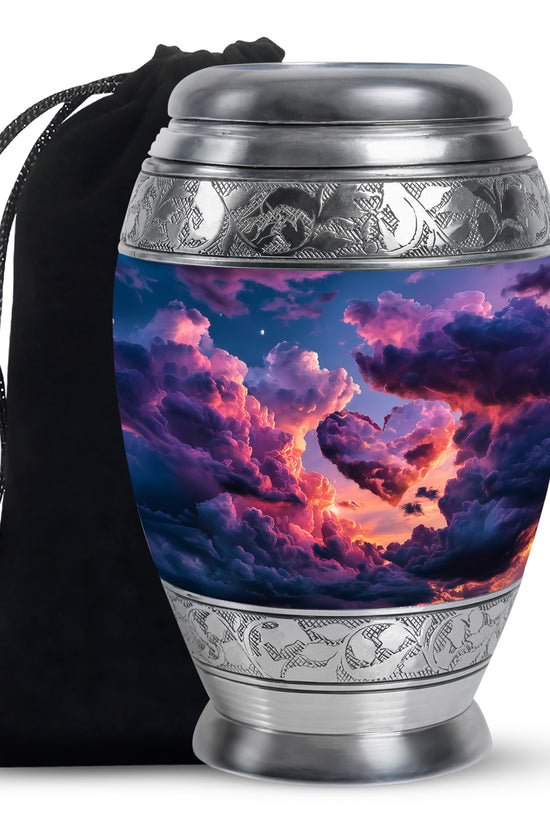 Beautiful Sky-Themed Cremation Urn - Unique Decor Urns For Human Ashes