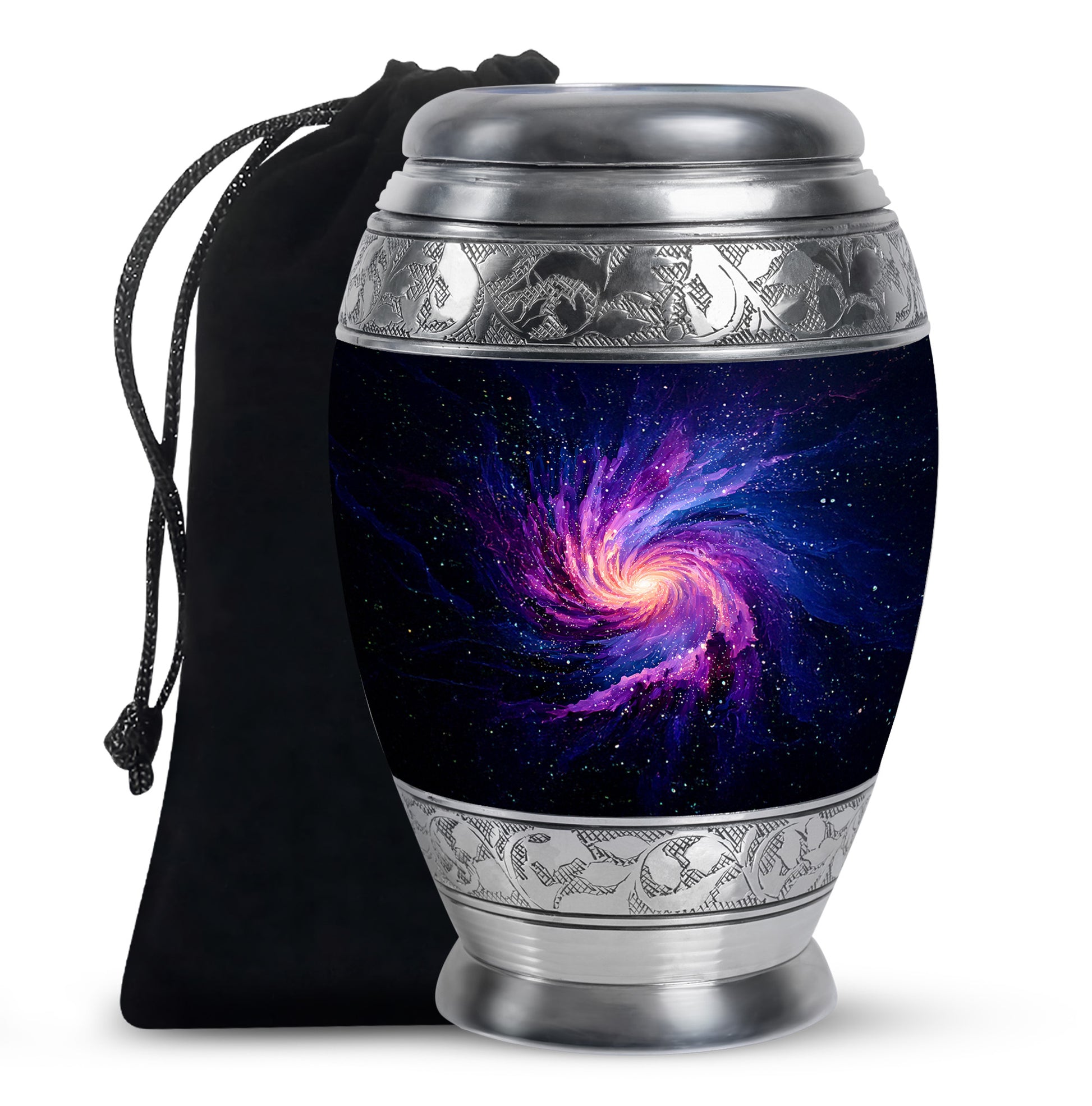 Galaxy Cremation Urn for Ashes – Cosmic Nebula Decorative Memorial Urn
