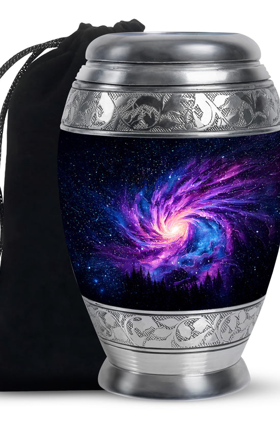 Black Galaxy Funeral Urn - Beautifully Crafted Urns For Human Ashes