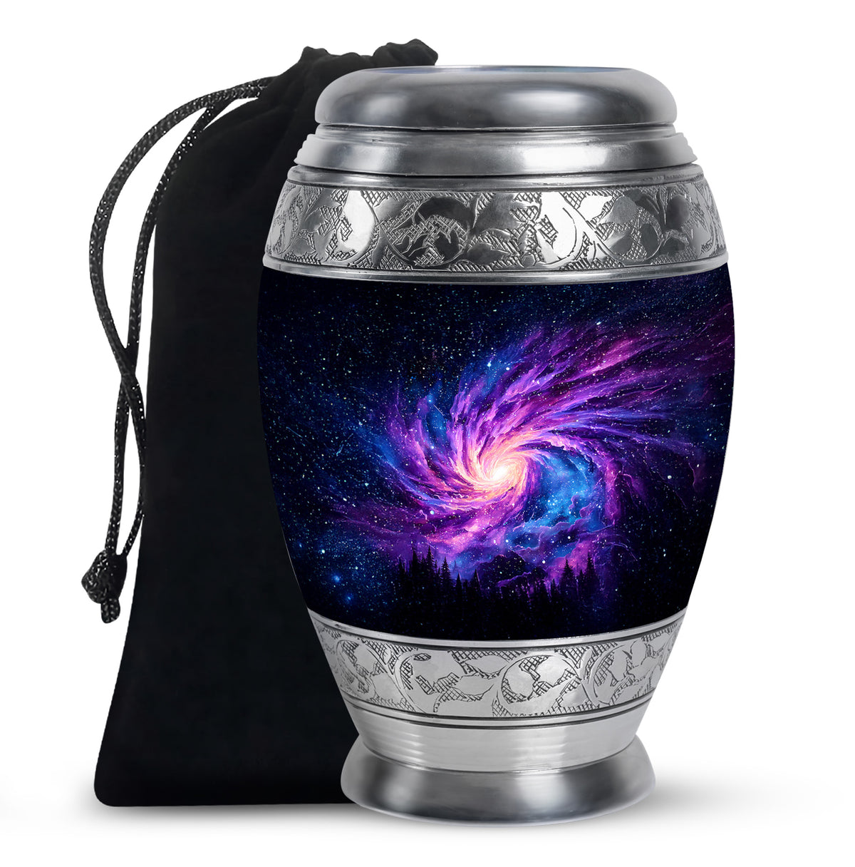 Black Galaxy Funeral Urn - Beautifully Crafted Urns For Human Ashes