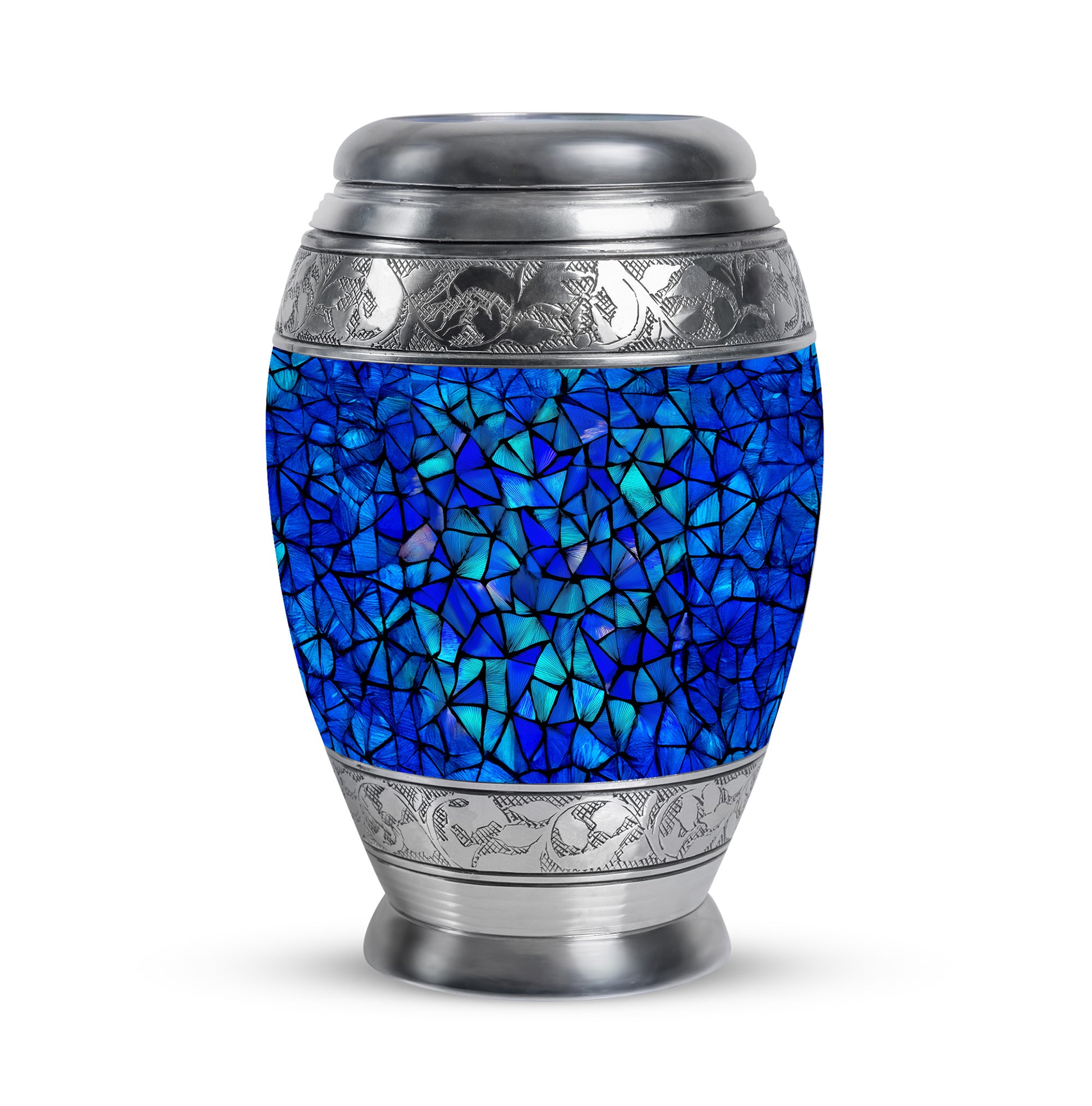 Blue Blue Cremation Urns - Opulent Celebration 10-inch, 200 cu in - Karyliz