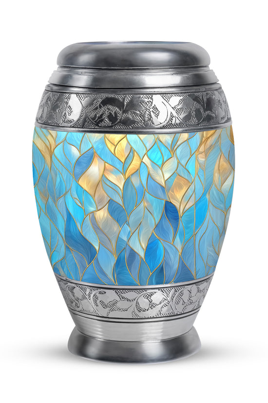 Personalized Blue Blue Cremation Urns for Ashes - Enchanting 10-inch - Karyliz