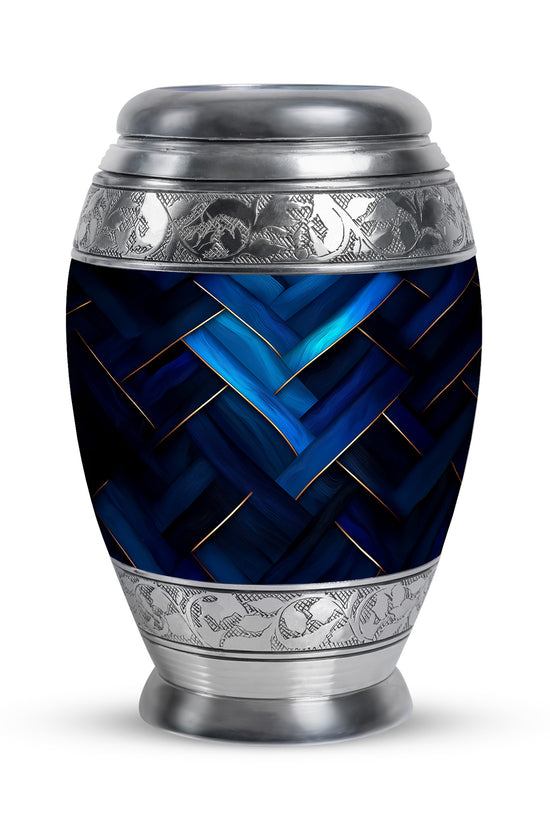 Personalized Blue Blue Cremation Urns for Ashes - Captivating 10-inch - Karyliz