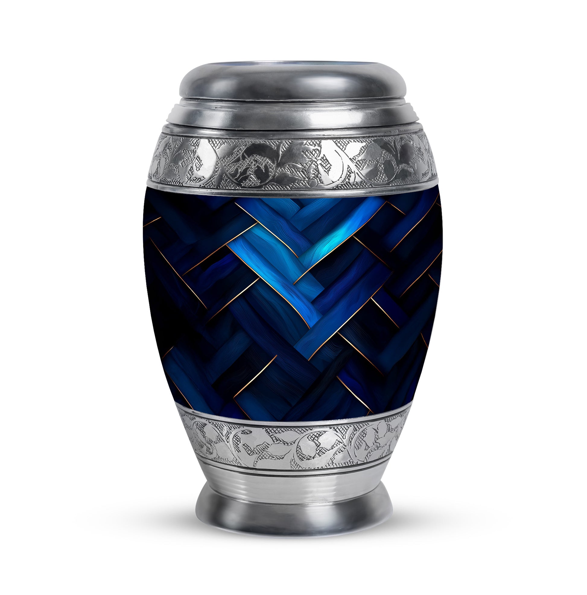 Personalized Blue Blue Cremation Urns for Ashes - Captivating 10-inch - Karyliz