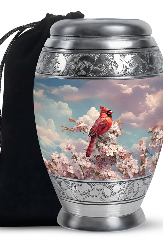 Cardinal Tribute Funeral Urn - Nature Cremation Urn For Human Ashes