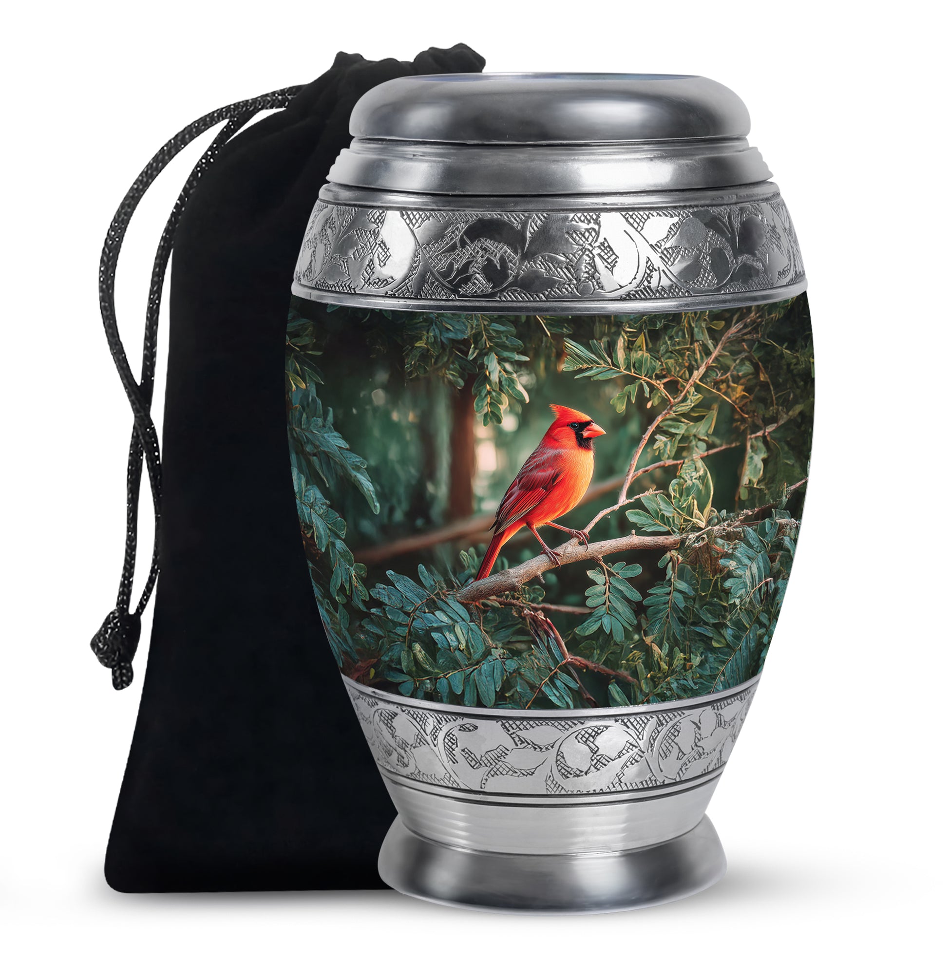 Bird Funeral Urn - Aluminium Cremation Urn For Male & Female