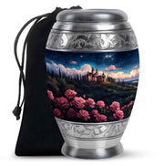 Rose Garden Memorial Urn – Artistic Castle Urn for Adult Male & Female Ashes
