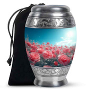 Blush Pink Roses Cremation Urn - Memorial Urn For Loved Ones