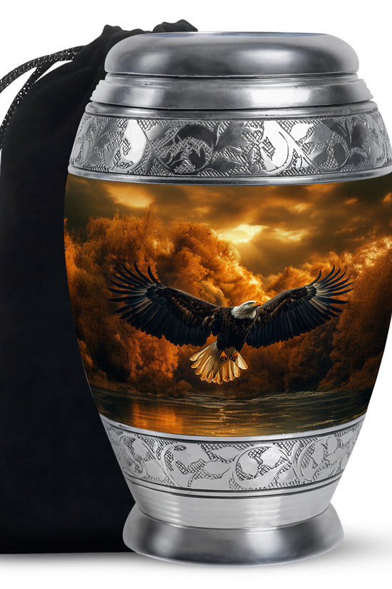 Fierce Eagle Memorial Urn for Ashes - Cremation Urn For Men