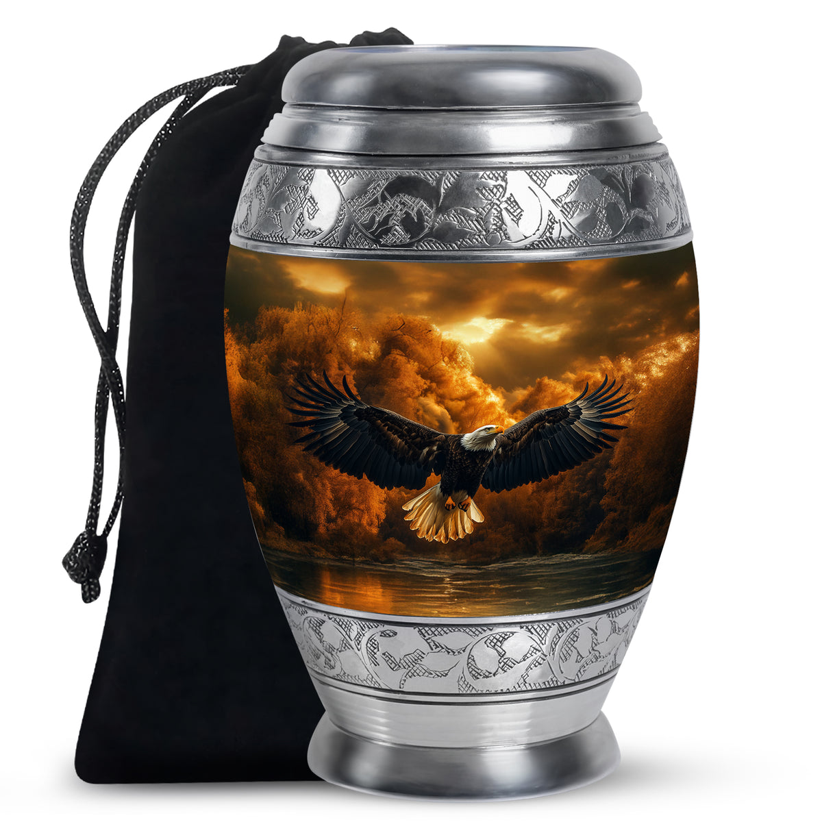 Fierce Eagle Memorial Urn for Ashes - Cremation Urn For Men